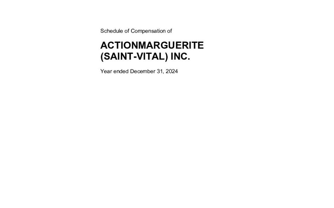 2024-12-31 Actionmarguerite Saint-Vital FS sched of comp