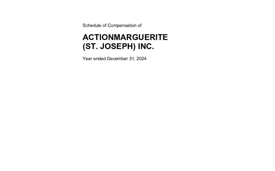 2024-12-31 Actionmarguerite St. Joseph FS sched of comp